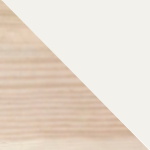 Bílá + bezbarvý lak