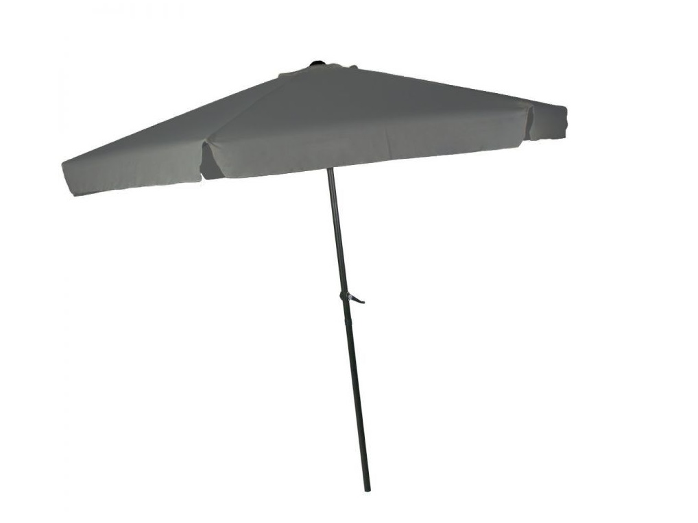 ModernHome Zahradní slunečník 300 cm šedý, SP-CR300