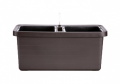 Samozavlažovací velkoobjemový truhlík Berberis DUO 78x39x35 cm, čokoláda