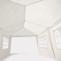 Zahradní stan 300x900 cm - bílý, LP-070