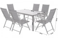 Zahradní sestava Ibiza Pollywood 150 cm Grey / Taupe 6+1
