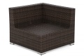 Zahradní ratanová pohovka Kansas Maxi Brown / Brown Melange