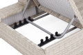 Zahradní ratanová pohovka Milano Light Grey / Grey Melange
