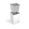 Samozavlažovací květináč Cubico 9x9x9 cm, černý