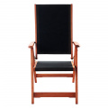 Dřevěná zahradní sestava Meranti Black 4+1 