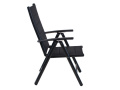 Zahradní židle Ibiza Pollywood Black / Black