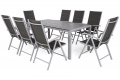 Zahradní sestava Ibiza Pollywood 185 cm Silver / Grey 8+1