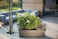Samozavlažovací velkoobjemový truhlík Berberis TRIO 117x39x35 cm, antracit
