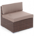 Zahradní ratanová pohovka Kansas Maxi Brown / Taupe