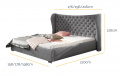 Postel Lancaster 140x200 cm