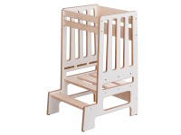 Montessori učící věž bílá MDF