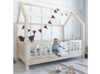 Domečková postel Bianco Duo