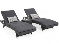 Sestava lehátek Bora Bora Grey / Grey Melange + stolek