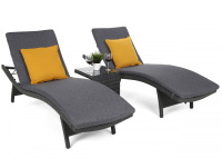Sestava lehátek Marbella Grey / Grey Melange + stolek