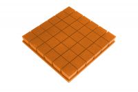 Akustická pěna premium PM-K oranžová 50x50x7 cm