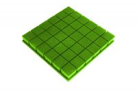 Akustická pěna premium PM-K zelená 50x50x7 cm
