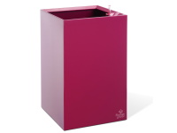 Samozavlažovací květináč Cubico 27x27x42 cm, fialový