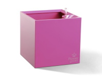 Samozavlažovací květináč Cubico 33x33x33 cm, růžový