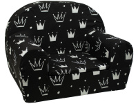 Dětské křesílko Koruny černé