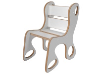 Dětská židlička bílá MDF