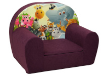 Dětské křesílko Afrika fialové