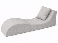 Skládací relaxační křeslo | Lehátko | Taburet | Linen