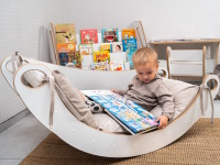 Montessori houpačka bílá MDF XXL 6v1