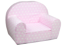 Dětské křesílko Hvězdičky růžové