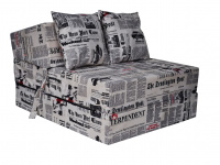 Rozkládací křeslo - matrace pro hosty Newspaper 70x200x15 cm