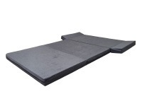 Skládací matrace do auta šedá 100/135x195x8 cm