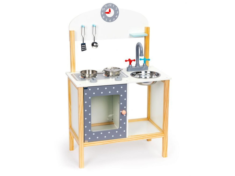 Levně Ecotoys Dřevěná kuchyňka s příslušenstvím, PH02C005