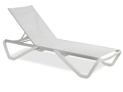 Zahradní lehátko Wave bílé