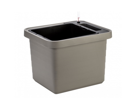 Samozavlažovací velkoobjemový truhlík Berberis UNO 45x39x35 cm, taupe