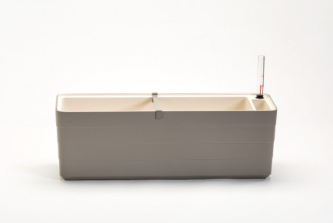 Samozavlažovací truhlík Berberis 80x19,5x19,7 cm, taupe / béžová
