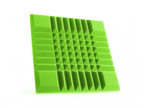 Akustická pěna combo B zelená 50x50x4 cm