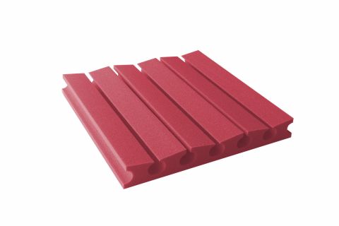 Akustická pěna premium PM-3U červená 45x45x6 cm