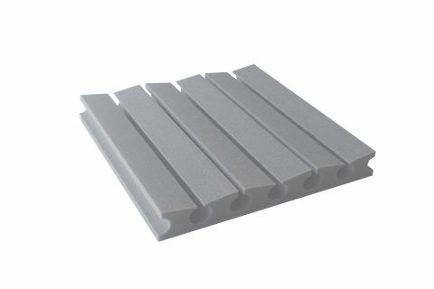 Akustická pěna premium PM-3U šedá 45x45x6 cm