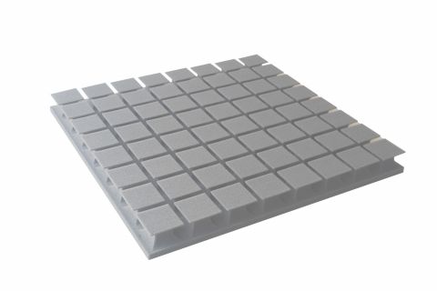 Akustická pěna premium PM-8K šedá 60x60x6 cm