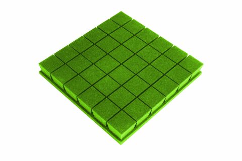 Akustická pěna premium PM-K zelená 50x50x7 cm
