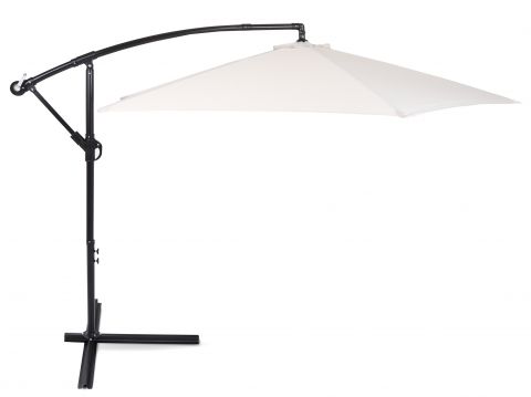 Zahradní slunečník Malabo Black / Ecru 300 cm