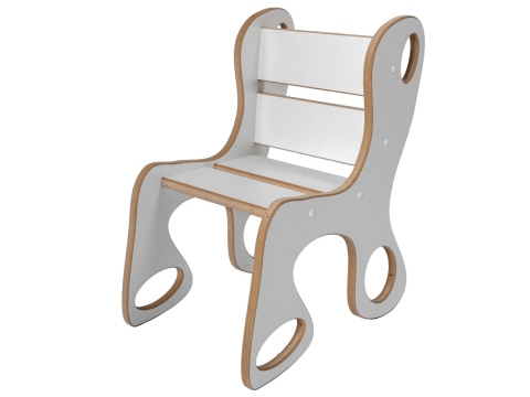 Dětská židlička bílá MDF
