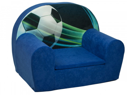Dětské křesílko Fotbal modré