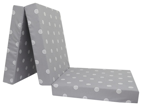 Skládací matrace pro hosty Kolečka šedá 10 cm