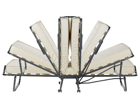 (II.) Skládací postel Luxor 90x200 cm - antracit - 2. JAKOST!