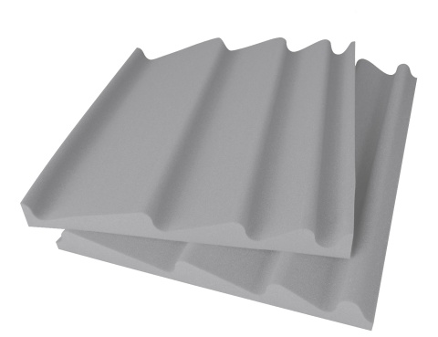 Akustická pěna Premium Vlna A+B světle šedá