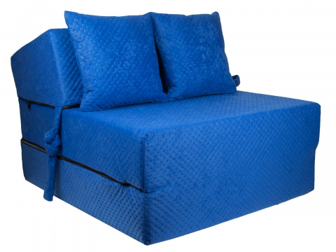 Rozkládací křeslo - matrace pro hosty Comfort světle modré 70x200x15 cm