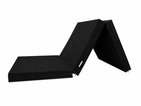 Skládací matrace pro hosty 8 cm 90x195 cm, černá (0001)