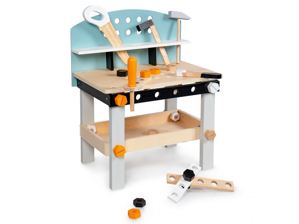 Dětská dřevěná dílna s nářadím, 1176N