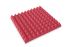 Akustická pěna jehlan červená 50x50x5 cm
