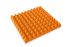 Akustická pěna jehlan oranžový 50x50x7 cm